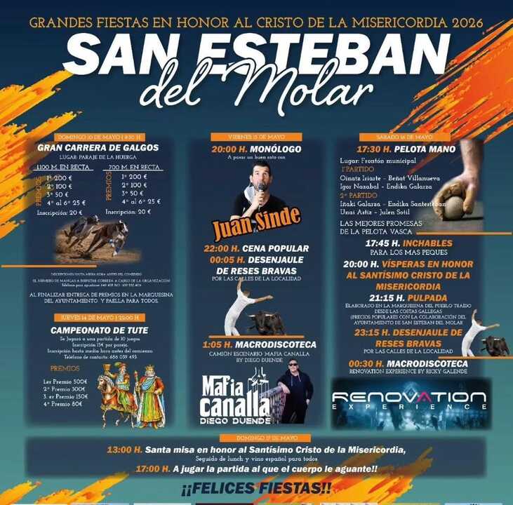 cartel fiestas San Esteban del Molar
