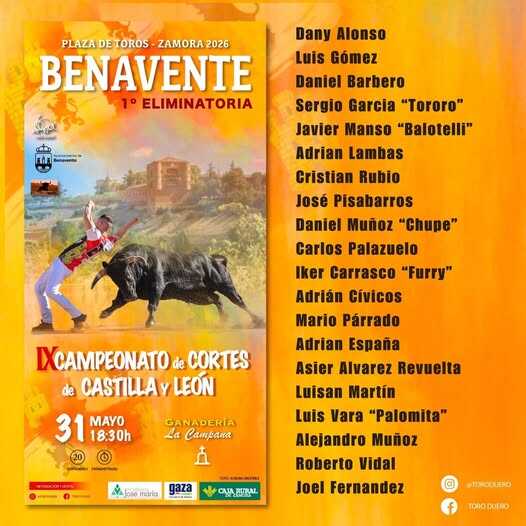 Benavente primera eliminatori Concurso de Cortes de Castilla y León