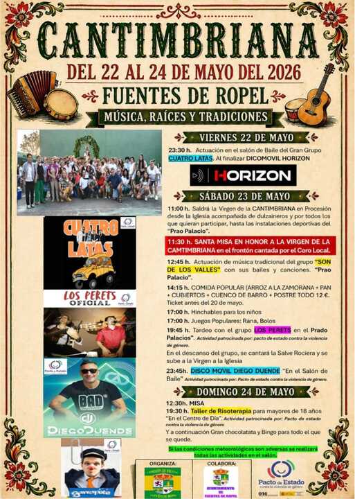 cartel fiestas Fuentes de Ropel