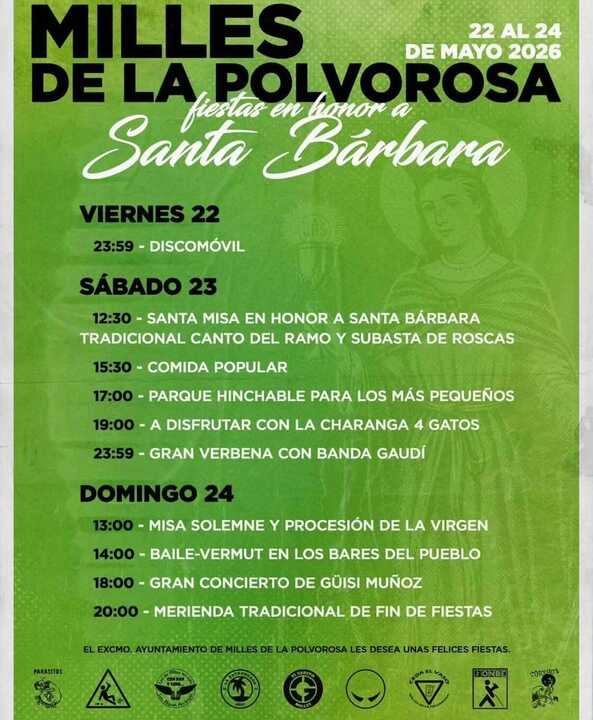 cartel fiestas de Milles de la Polvorosa