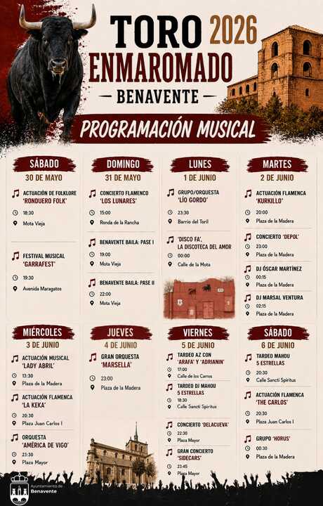 Programación musica Toro enmaromado
