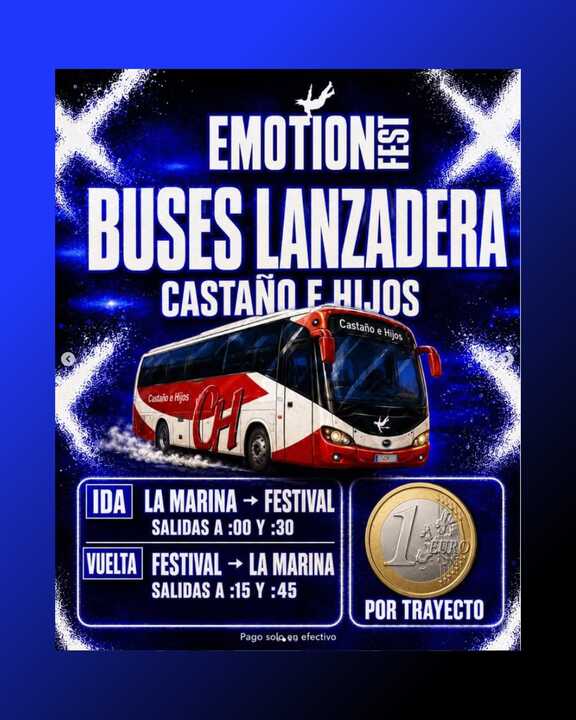 Bus lanzadera Emotion fest