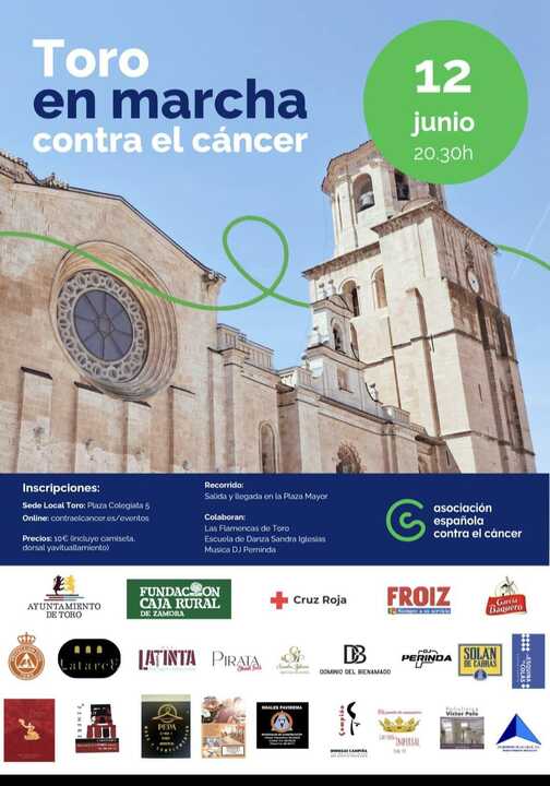 cartel Marcha solidaria AECC Toro
