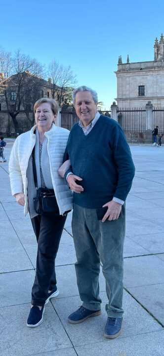 María José Pérez en su encuentro fortuito con Luis Paradinas en las Edades del Hombre de Zamora