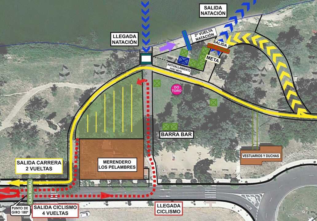 Mapa Triatlón Zamora 2026