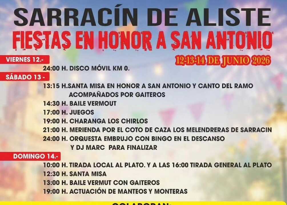 cartel fiestas Sarracín de Aliste