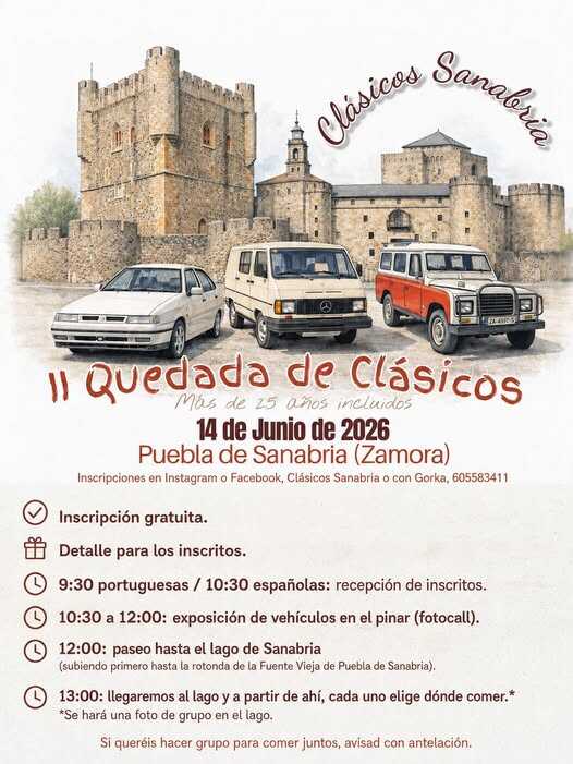 II Quedada Coches Clásicos Puebla de Sanabria