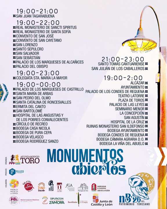 Noche blanca de Toro- horarios