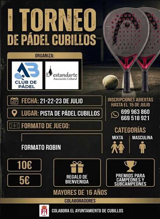 I Torneo de Pádel Cubillos