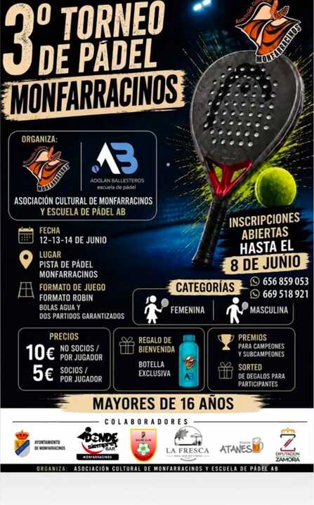 3º Torneo de Pádel Monfarracinos