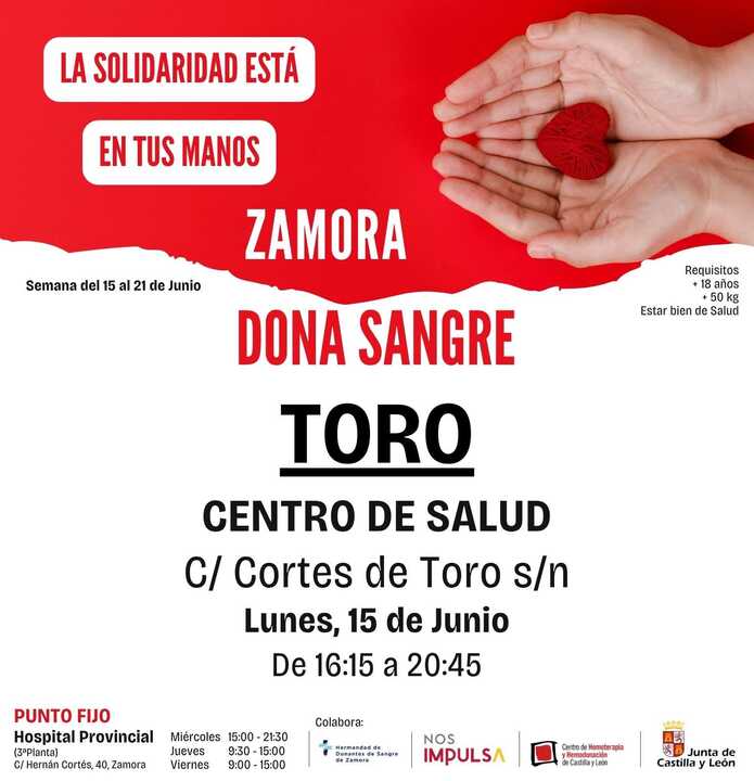 Donación de sangre Toro