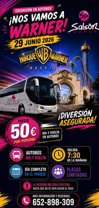 Excursión Salsón Dance Parque Warner