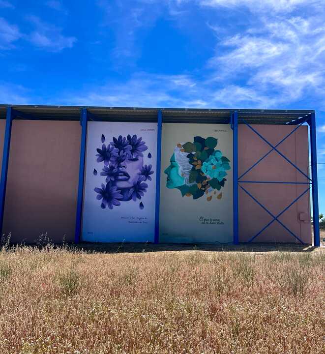 mural de Gela Ramos en Santibáñez de Tera (1)