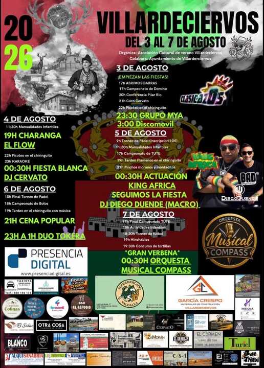 cartel fiestas Villardeciervos
