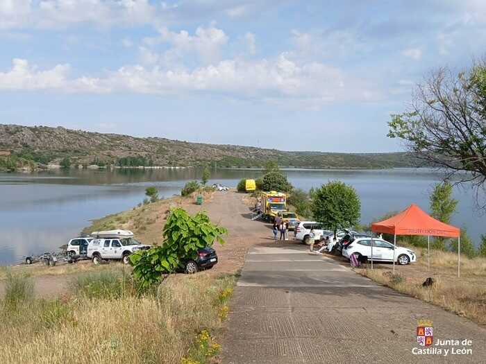 Operativo de búsqueda jóven desaparecido embalse de Ricobayo _6