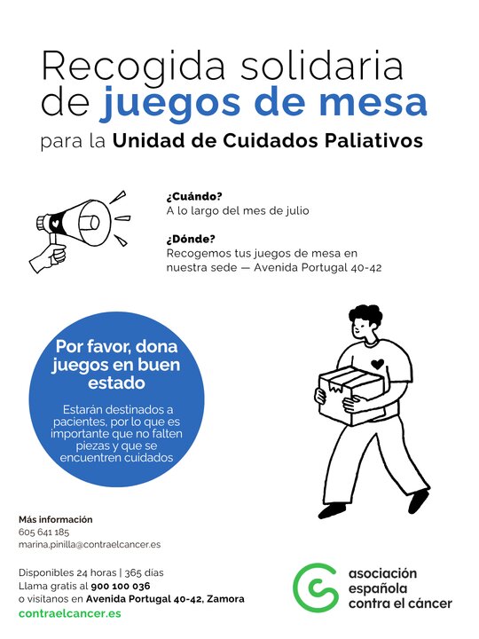 Recogida solidaria de juegos de mesa 