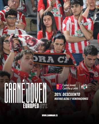 Acuerdo entre el Zamora CF y el Carné Joven Europeo para impulsar la afición joven