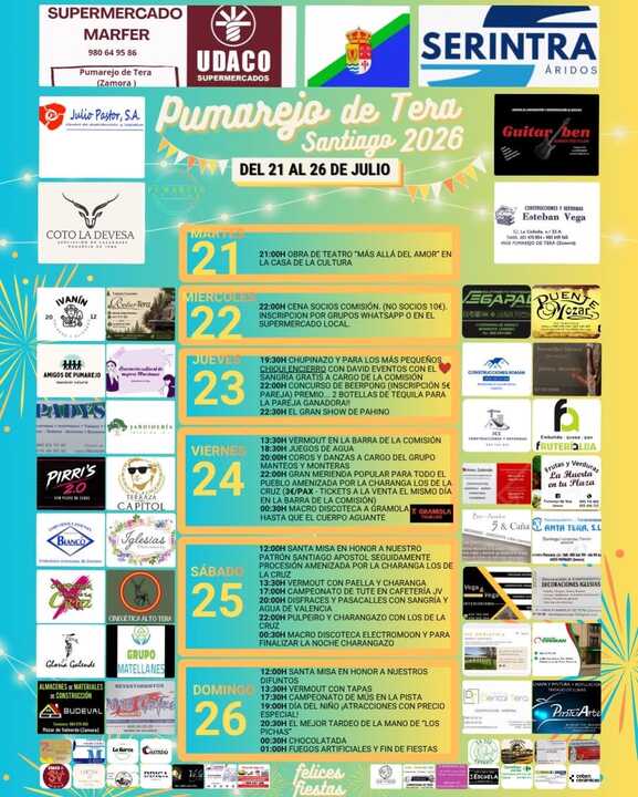 cartel fiestas Pumarejo de Tera