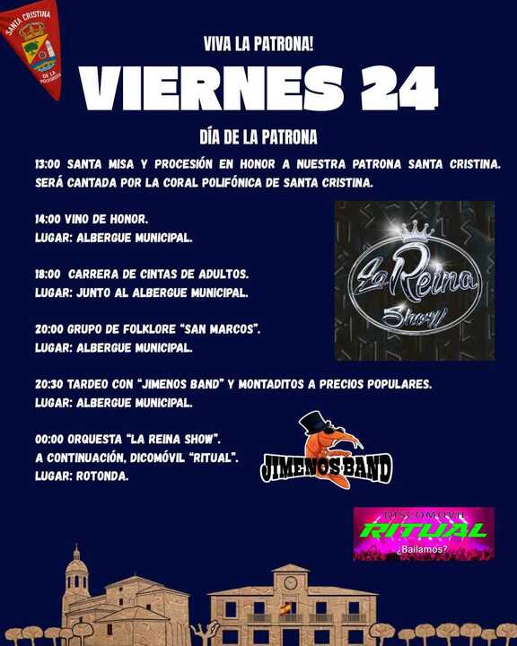 cartel fiestas de Santa Cristina de la Polvorosa