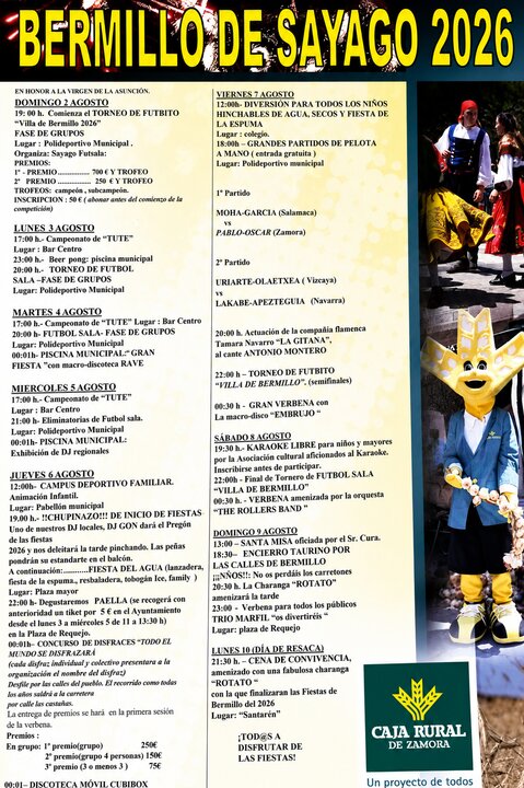 fiestas bermillo de sayago