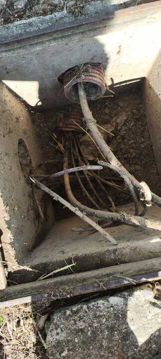 Intento de robo cable del alumbrado público en el barrio de Vista Alegre