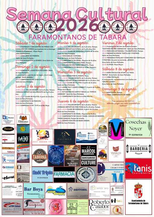 cartel Semana Cultural Faramontanos de Tábara 2026