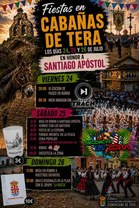 cartel fiestas Cabañas de Tera