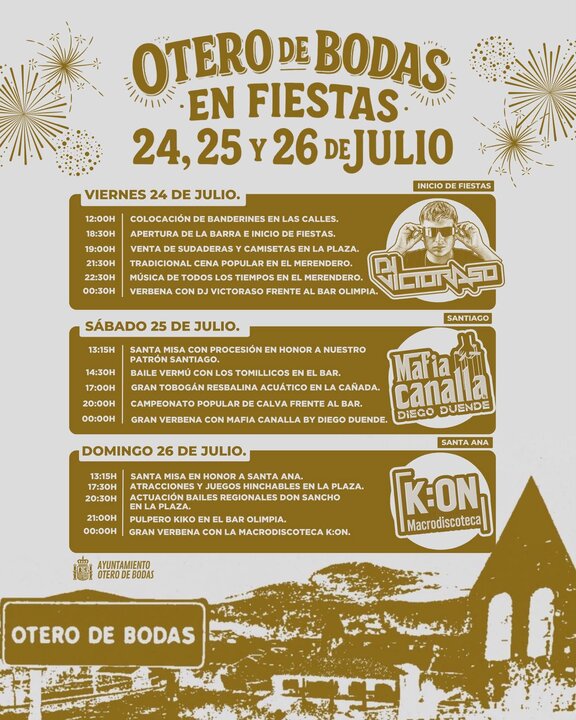 otero de bodas en fiestas