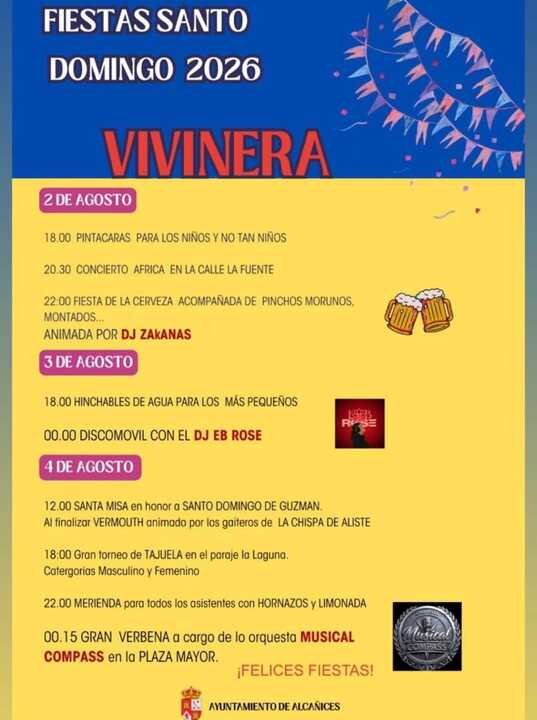 cartel de fiesta de Vivinera