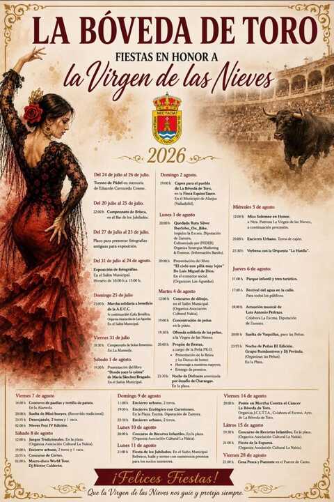 cartel fiestas de La Bóveda de Toro