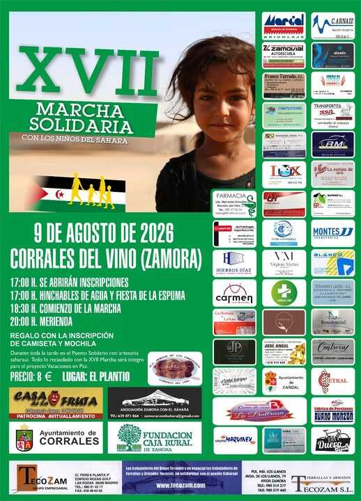 Marcha solidaria por los niños de Sáhara Corrales del Vino