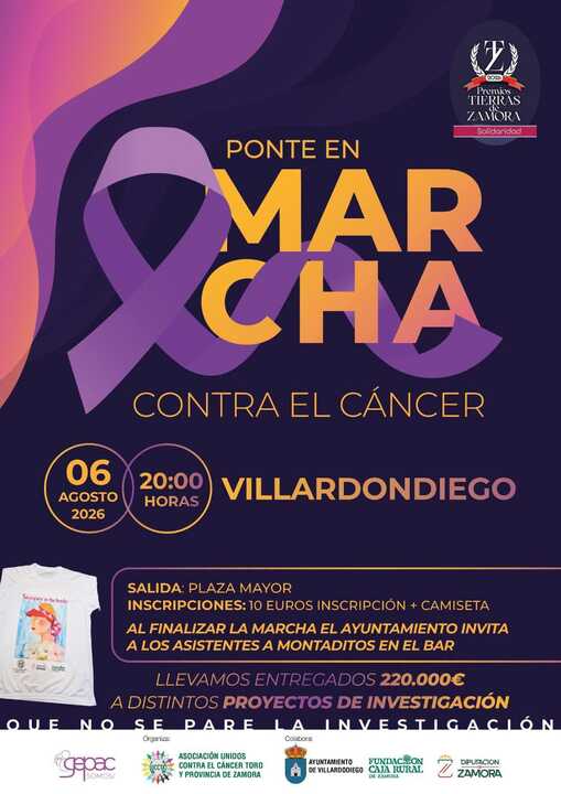 Marcha contra el cámcer Villardondiego