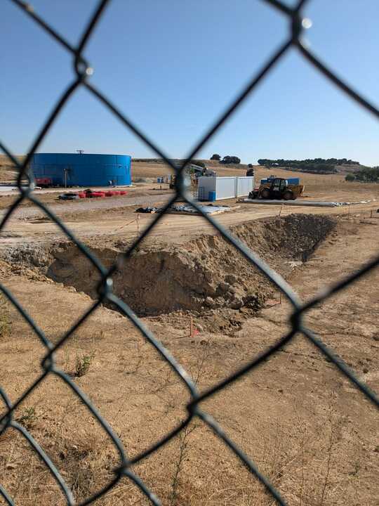  obras de la planta de biogás que se construye en Peleas de Abajo (1)