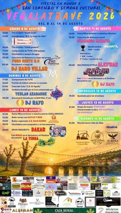 cartel fiestas de Vegalatrave