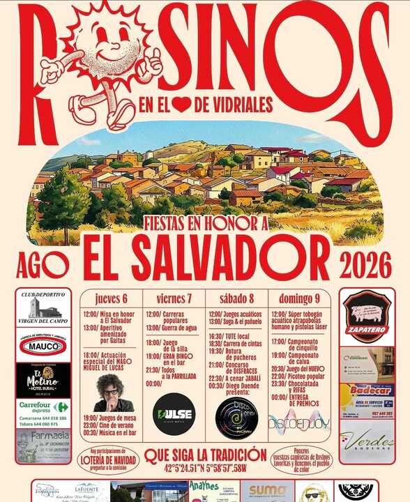 cartel fiestas de Rosinos de Vidriales