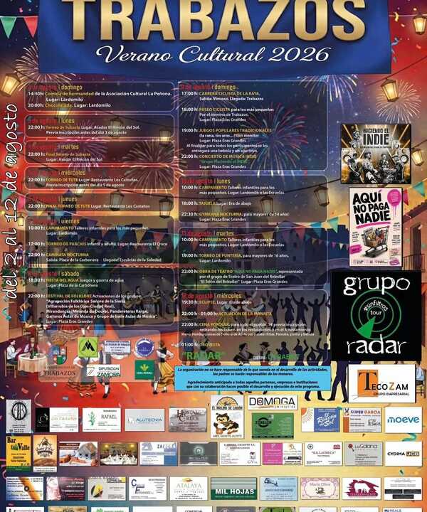 cartel de fiestas de Trabazos