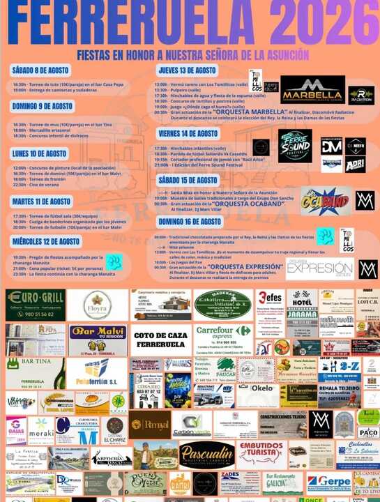 cartel fiestas de Ferreruela