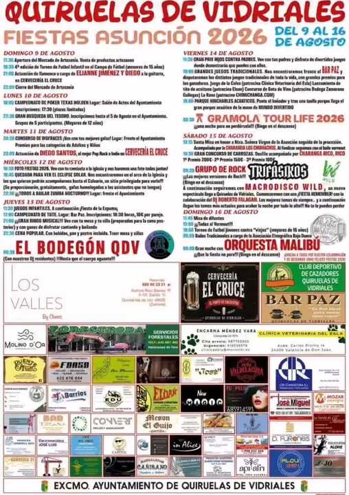 cartel fiestas de Quiruelas de Vidriales