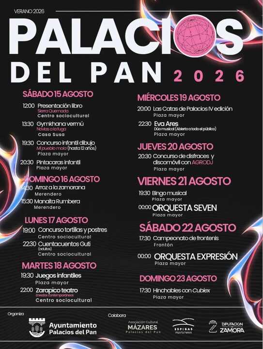 cartel fiestas Palacios del Pan