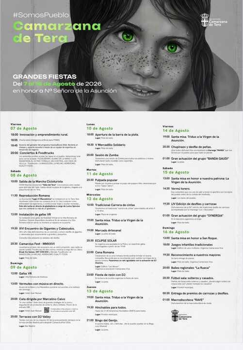 Cartel de fiestas de Camarzana de Tera