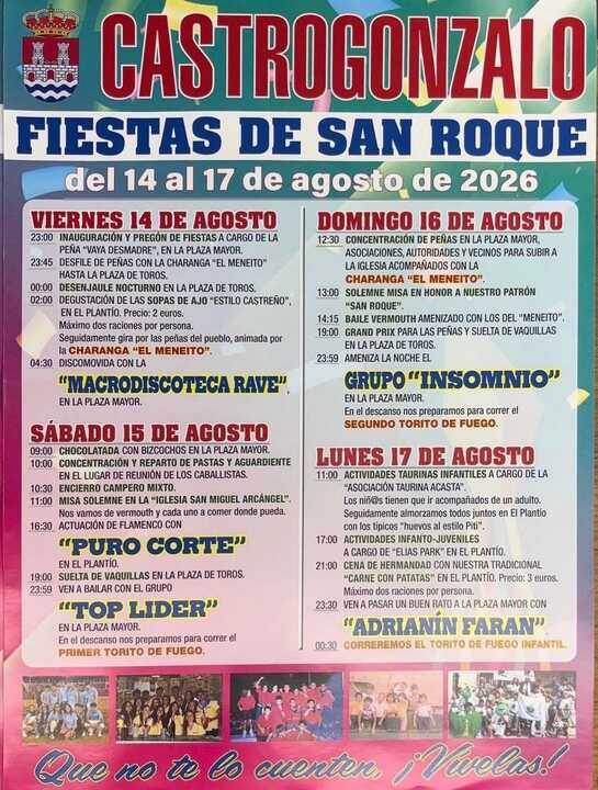 cartel fiestas de Castrogonzalo