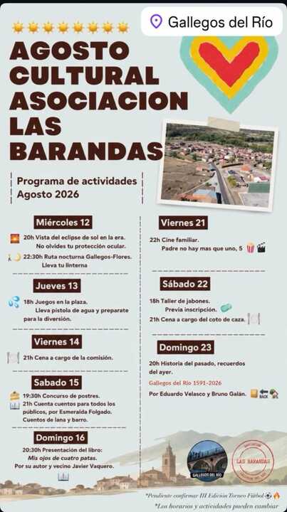 cartel fiestas Gallegos del Río